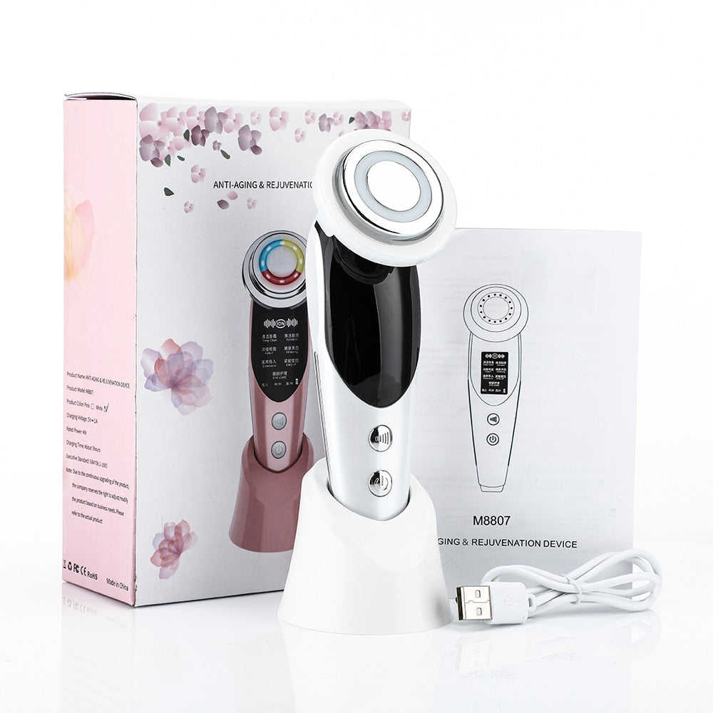 7-in-1 Anti-Aging Light Therapy Facial Massager