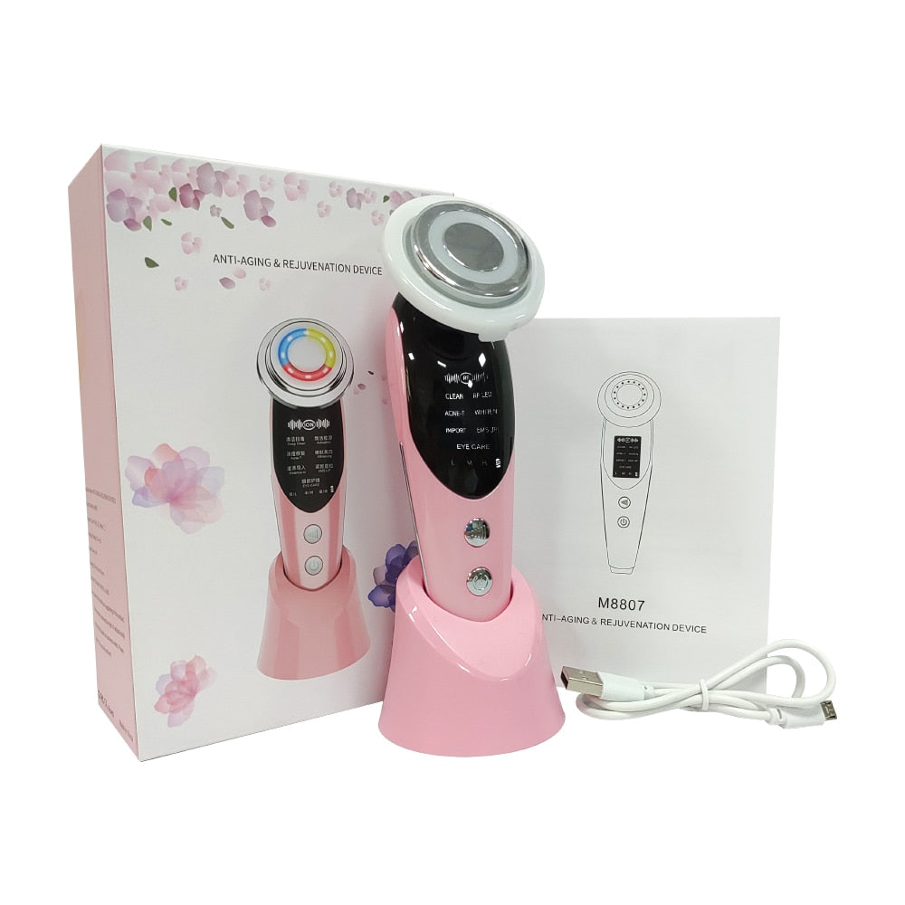 7-in-1 Anti-Aging Light Therapy Facial Massager